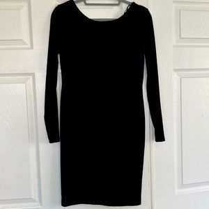 Classic black velvet dress.Banana Republic.